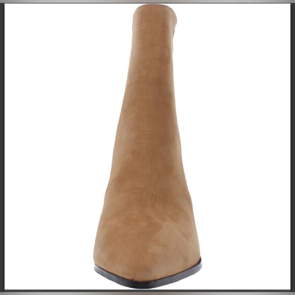 Kendall & Kylie Camel Colored Faux Leather Pointed Toe Chelsea Boots Size 8.5 - Picture 3 of 12